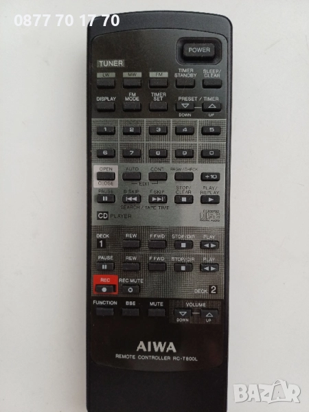 Дистанционно AIWA RC-T800L, снимка 1