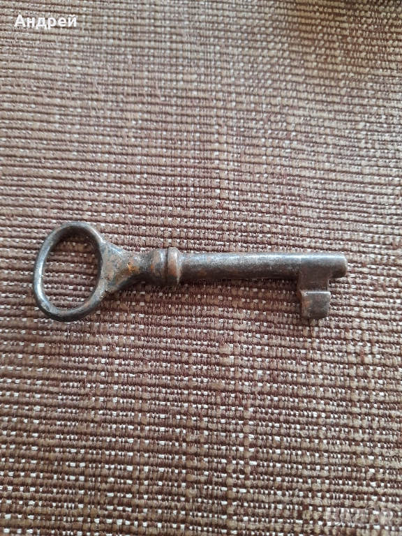 Стар метален ключ #16, снимка 1