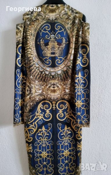 Бутикова рокля на български бранд известен с авторските си принтове, снимка 1