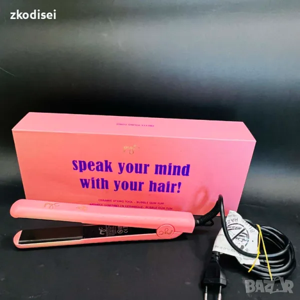 Преса за коса Ceramic Bubble Gum, снимка 1