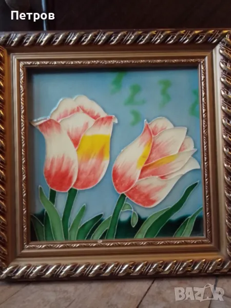 картина 27/27 см изпечени бои, снимка 1