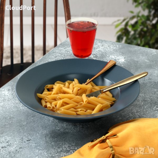 КУПИЧКА ЗА ПАСТА/ САЛАТА, DELTA MATTE BLUE, снимка 1