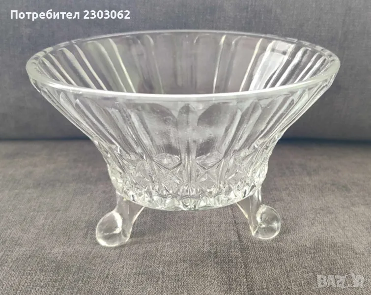 Кристална купа за ядки, снимка 1