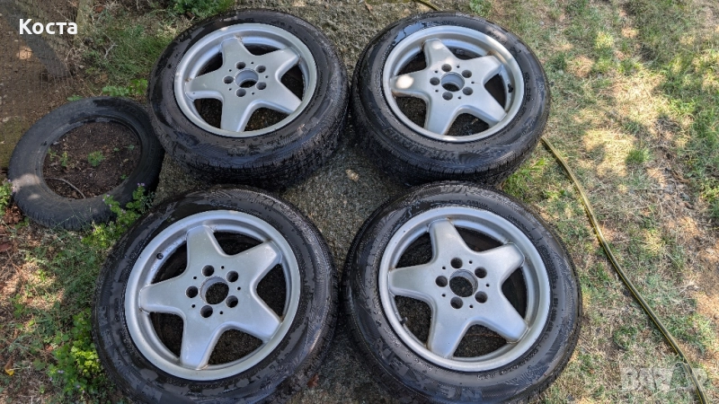 Зимни гуми с джанти за Мерцедес 205/60/16 w211 w210 w202 w201 w124, снимка 1