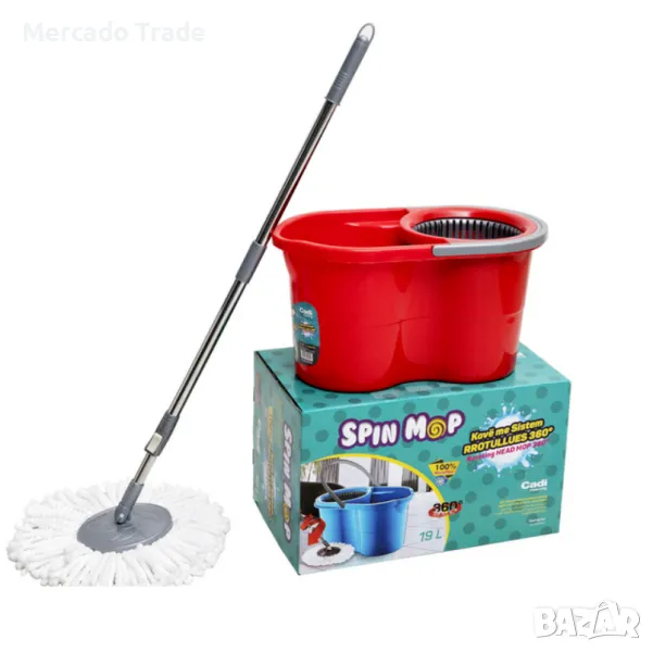 Комплект моп с кофа Mercado Trade, За почистване, 19л., снимка 1