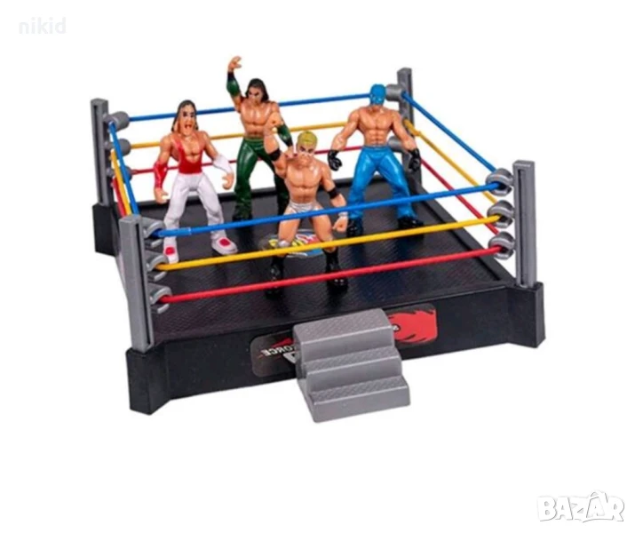 Кеч кечисти на ринг пластмасови фигурки играчки за игра и украса торта, снимка 1