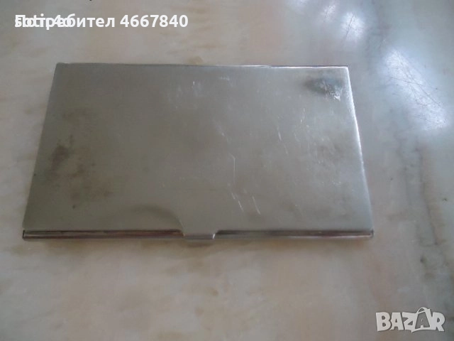 визитник Davidoff сребро, снимка 1