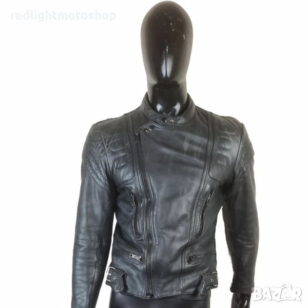 📌 5303 | Мъжко кожено мото яке | S | 80 лв, снимка 1