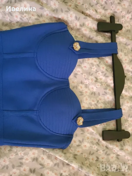 Синя официална рокля, снимка 1