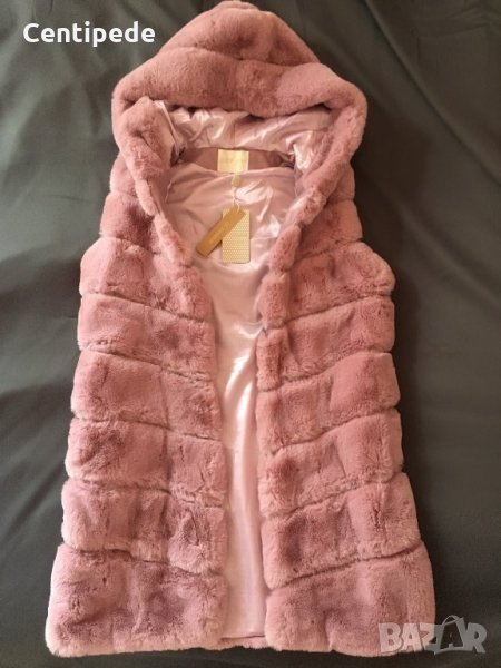 Елек от еко косъм с качулка , снимка 1