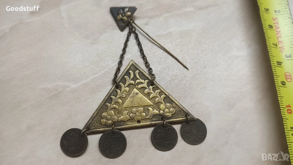 Възрожденски накит, игла,начелник,забодка,бижу,трепка , снимка 1
