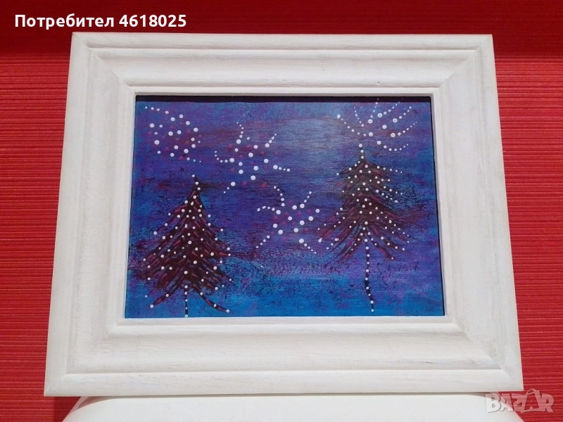 картина "Snow Blue", снимка 1