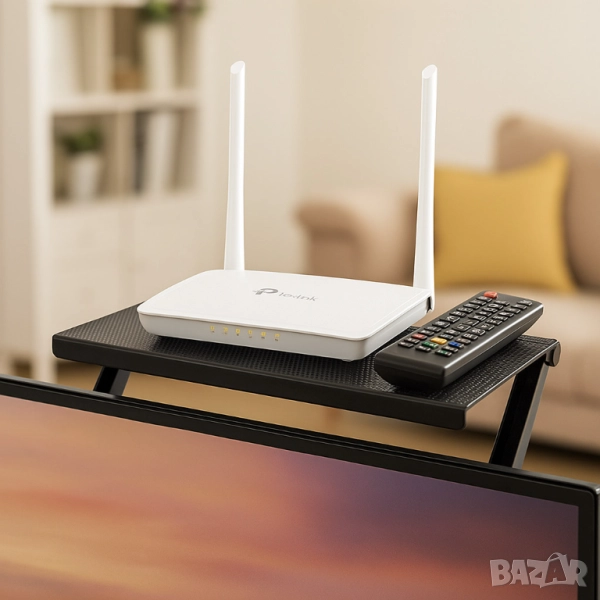 🖤 Сгъваема поставка за рутер, дистанционно и ТВ приемник  , снимка 1