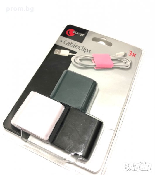 Sologic държач, органайзер за кабели 3 броя, внос от Белгия, снимка 1