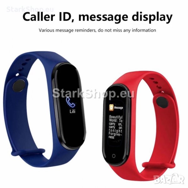 Смарт фитнес гривна M5 Pro с мерене на температура, снимка 1