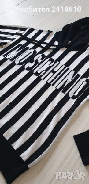 MOSCHINO Pullover Hooded Sweater Knit Wool Mens Size 48/M НОВО! ОРИГИНАЛ! Мъжки Вълнен Суичер!, снимка 1