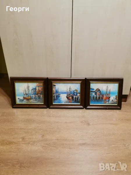 3 бр. Картини с маслени бои, снимка 1