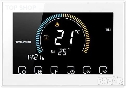 WiFi термостат за управление на газов котел, сух контакт, интелигентен термостат, снимка 1