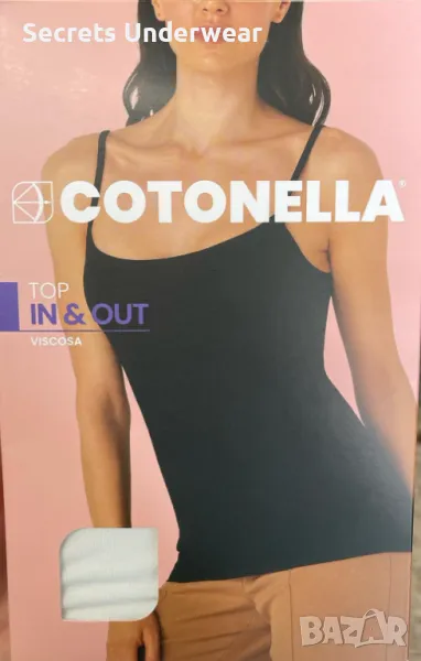 Дамски потник Cotonella "Top In & Out" с тънки презрамки, снимка 1