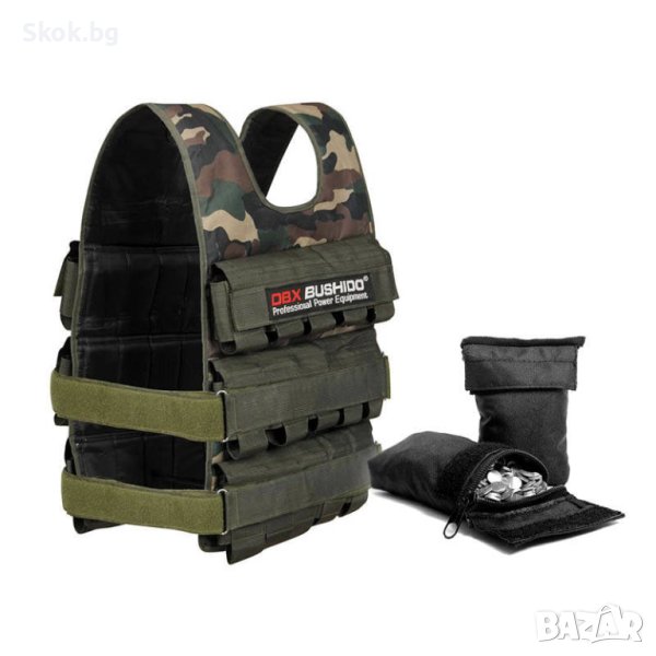 Утежнена Тренировъчна Жилетка С Регулируемо Тегло – Moro 30 Кг (30 Х 1 Кг), снимка 1