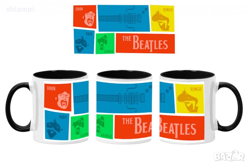 Чаша Beatles 10,,Керамична Чаша, Кафе Чай, Игра,Изненада,Подарък,Повод,Празник,Рожден Ден, снимка 1