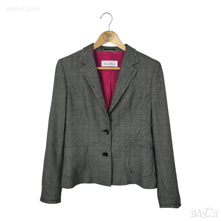 Vintage Max Mara дамско сако вълна и коприна (42), снимка 1