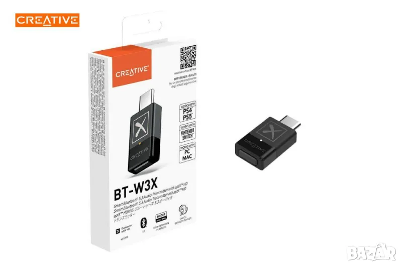 Creative BT-W3X Аудио трансмитер USB-C Bluetooth 5.3 , снимка 1