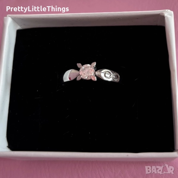 Пръстен - бяло злато проба 585 размер 56, снимка 1