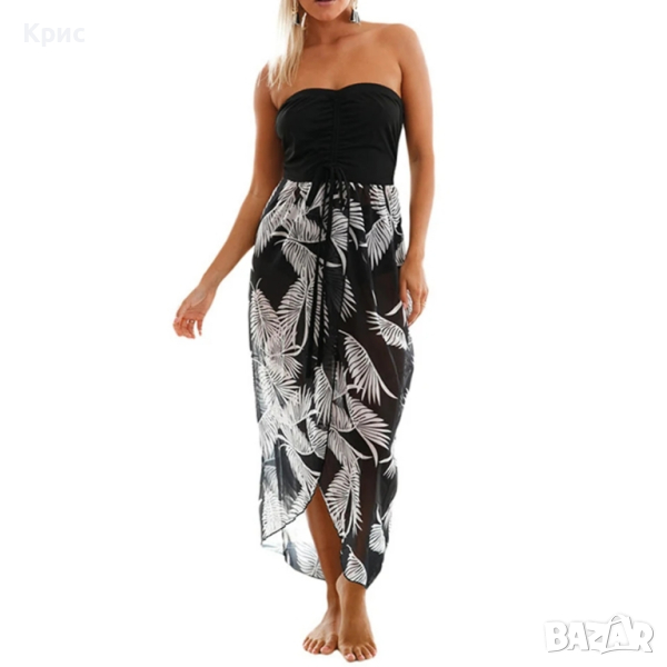 Дълга плажна рокля, размер L, снимка 1