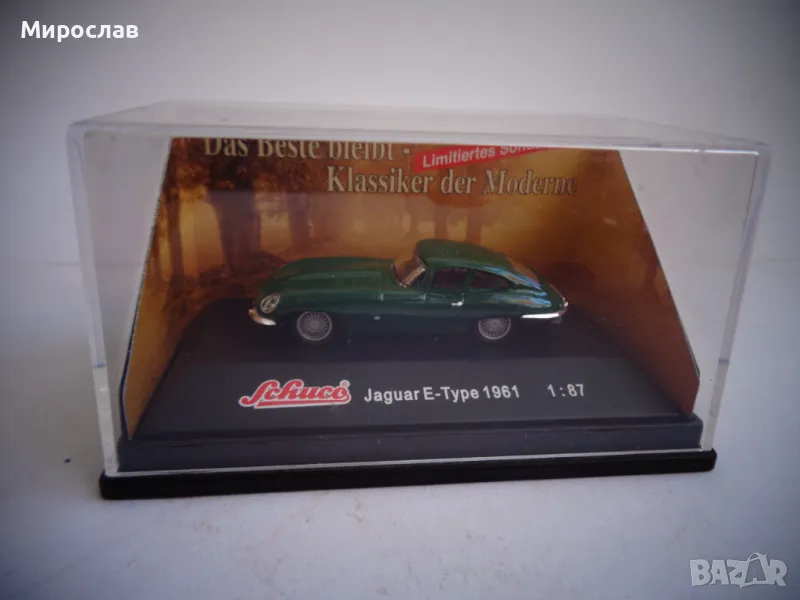 1:87 H0 SCHUCO JAGUAR E-TYPE 1961 КОЛИЧКА МОДЕЛ ИГРАЧКА, снимка 1