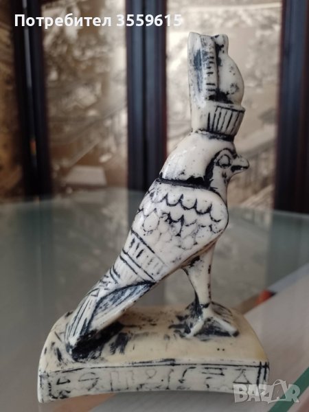 Египетска статуетка на птица от камък, Египет, снимка 1