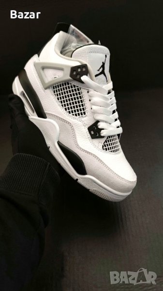 Нови Дамски Обувки Nike Air Jordan 4 Military Black White Panda Размер 38 24см и 39 25см Номер, снимка 1