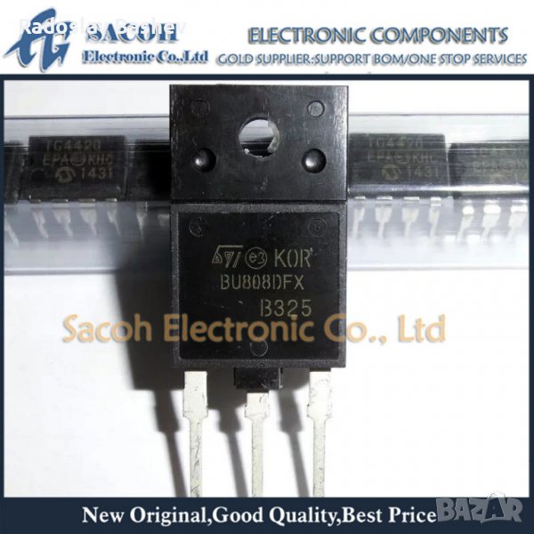  Нов оригинален BU808DFX BU808DFI BU808DF  TO-3PF 8A 1400V NPN POWER DARLINGTON , снимка 1