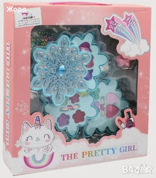 КОМПЛЕКТ ГРИМОВЕ ЗА МОМИЧЕТА МОДЕЛ КРАСИВАТА СНЕЖИНКА 140420, снимка 1