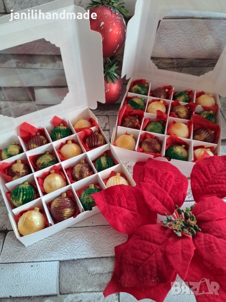 Желирани шоколадови бонбони Коледни, снимка 1