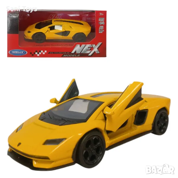 Метална кола Welly NEX – Lamborghini Countach LPI 800-4, 1:34, снимка 1