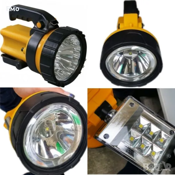 Ловен мощен акумулаторен LED прожектор фенер - HG-328-T6, снимка 1