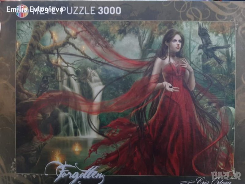 Пъзел 3000 части Крис Ортега Червено, снимка 1