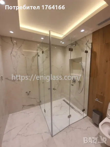 Душ кабини стъклени врати и прегради огледала, снимка 1