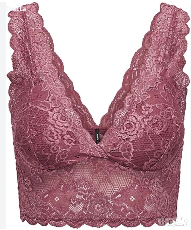 Дантелено Бюстие Розово ONLY, снимка 1