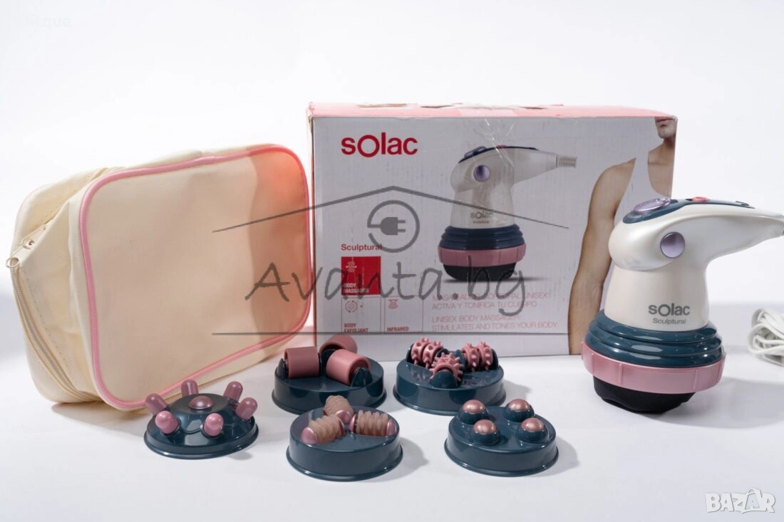 💆‍♀️ Инфрачервен антицелулитен масажор с 4 сменяеми глави 💆‍♂️, снимка 1