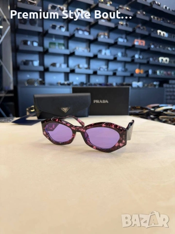 Очила + висок клас калъф + на марката кутия + сертификат + кърпичка prada, снимка 4 - Слънчеви и диоптрични очила - 54159495