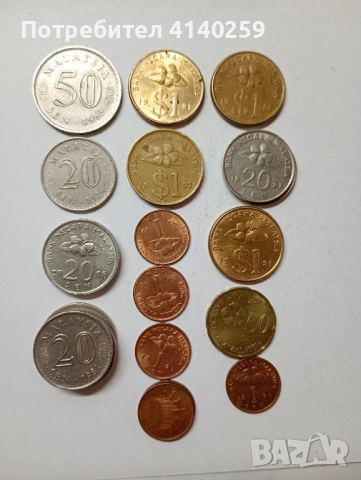 Малайзия монети голям лот 1 Рингит 1991 г 1992 г , снимка 2 - Нумизматика и бонистика - 51558750