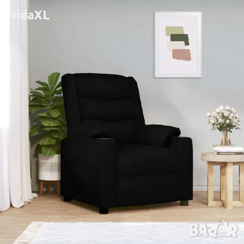 vidaXL Електрически масажен стол, черен, изкуствена кожа, снимка 2 - Масажори - 56146602