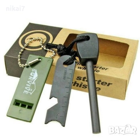 магнезиева запалка Surival за палене на огь дори когато вали дъжд, снимка 4 - Други - 42074104