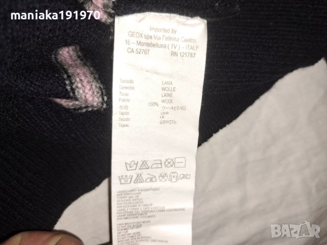 GEOX knit man (XL) мъжки вълнен пуловер, снимка 8 - Пуловери - 44269254