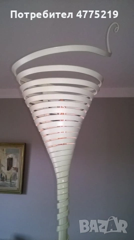 Арт подова лампа - авторски модел, метал, ръчна изработка, уникат, снимка 5 - Лампиони - 53948320