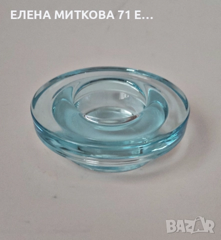 Ваза и свещник от цветно стъкло , снимка 7 - Декорация за дома - 52861040