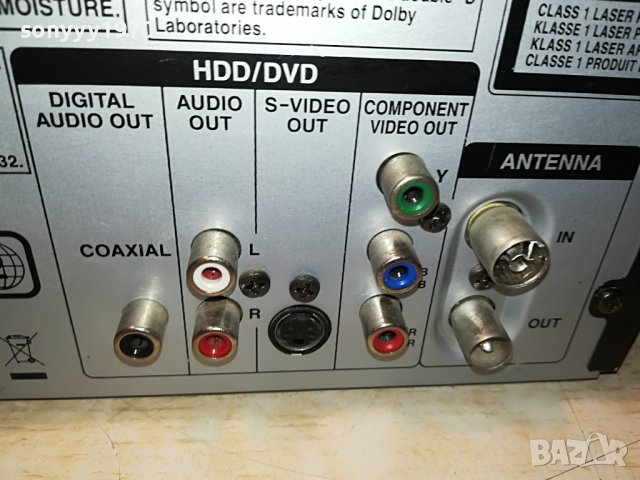 TOSHIBA HDD/DVD/VCR RECORDER-GERMANY 1207221303, снимка 6 - Плейъри, домашно кино, прожектори - 37365103