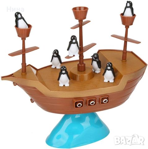 Игра за баланс - кораб с пингвини 🐧 , снимка 2 - Образователни игри - 42061106